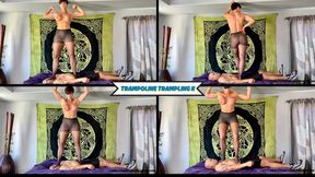 Trampoline Trampling II - A Topless Goddess Rapture Smashes Her Slave with Body & Bone Breaking Full Weight Trampling and Face Standing - She Uses Him As Her Trampoline, Bouyncing Up and Down on Him Until He's Broken - UltraHD (MP4)
