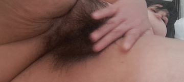 Playing with Mature, Hairy, Horny Pussy