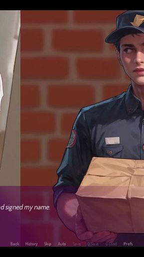 Mila Ai - Mila Teasing the Courier - Addont - by Porn Game 4u