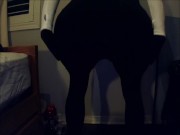 Love Cecile Pt1! No face and female masked girl plays around with her body!