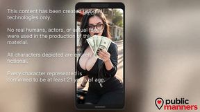 i picked up a handsome guy with a big cock, a couple hundred dollars, a blowjob and he fucked me hard on my bike! [ai]