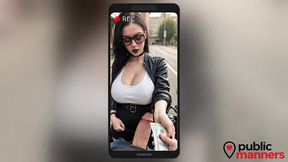 i picked up a handsome guy with a big cock, a couple hundred dollars, a blowjob and he fucked me hard on my bike! [ai]