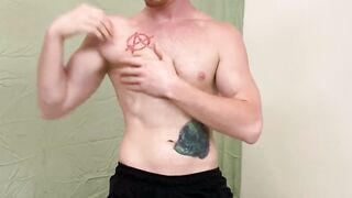 Ginger jock Dacotah Red hot masturbation after workout