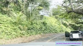 Sfw Road Trip to Hana for Suzy Wylde in Waimoku Falls, Maui