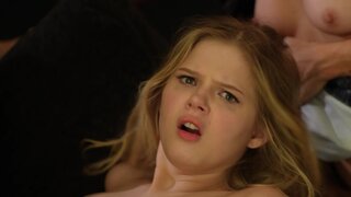 Two slutty girls and fellows are fucking in this foursome