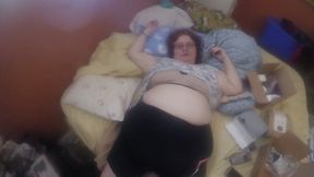 BBW plays with her pussy and does hot sloppy cock sucking!