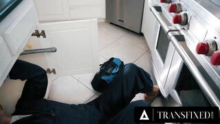 TRANSFIXED - Provocative Ariel Demure's Multiple Attempts To Seduce Oblivious Plumber Crush
