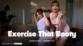 Summer Col & Blake Lovely Turn Their Workout into an Intense Booty Session
