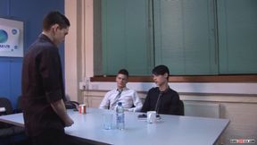 Bareback Business Twink Threeway Fuck