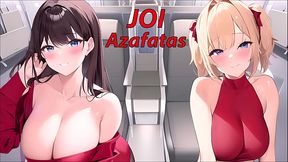 JOI hentai con las azafatas en el avi&oacute_n. En espa&ntilde_ol.