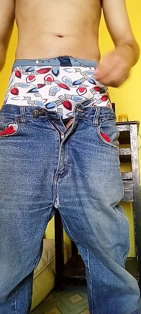 Jeans make me more sensual with my handsome body