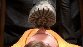 Tall Goddess wipes the Dr Martens shoes of the slave`s face, vf1051h 720p