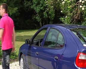 Busty French Babe Got to Suck and Ride Cock