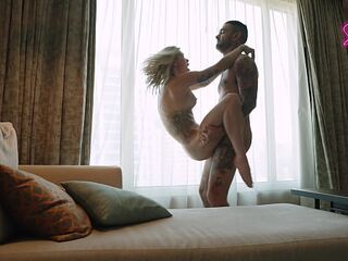 That babe was made for this, golden-haired fucktoy gets fucked