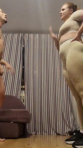 Gym Ball Busting Session with Miss Anna