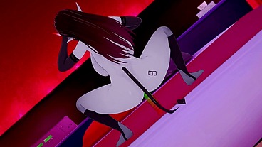 Thick Dark Elf rides big Dildo - 3D Porn