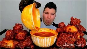 Fat manchild making an ass of himself