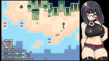 Rignetta's Adventure [ Monsters HENTAI Game ] Ep.2 Goth girl GANGBANG by monsters on the beach