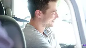 Uber Driver Dominates Client with Hot Blowjob in Moving Car – Wild Rides Only