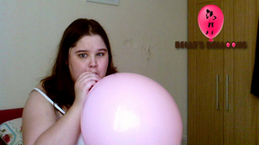 Pink Balloon Blow to Pop