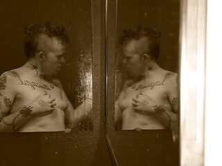 Dancing With Himself, Trans Stud Erotic In nature's garb Mirror Dancing