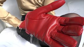 Intense Sniffing of My Red Leather Gloves, Lady Victoria Valente