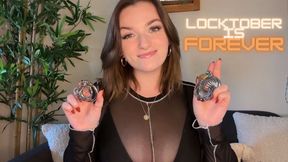 Locktober is Forever - Caged Chastity Task