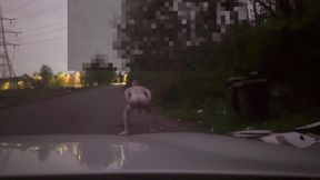 Naked jerk in road pt2