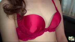 Blindfolded guy enjoys a POV handjob from an Asian beauty while getting hardcore pleasure