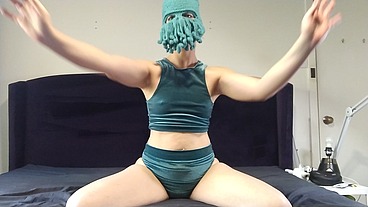 cosplay Squid monster fucks masturbation video with a carrot