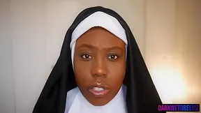 Black Demon Nun Slurps Cock For Cum Summoning Ritual - Sex Movies Featuring Asia Drake