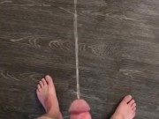 Piss and Cum on Friends Floor