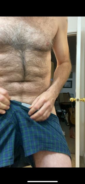 Perky In My Black Watch Boxers Pt 1