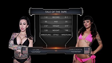 Charlie Valentine vs Lily Lane Female Wrestling