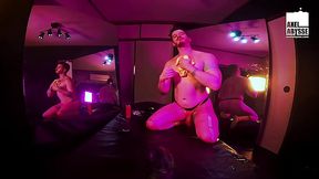 Axel Abysse Teases Asshole Before Riding Dildo Machine