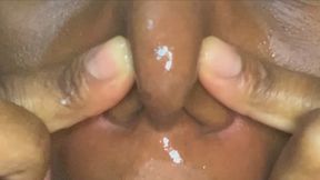 Close Up Big nose Oil Massage