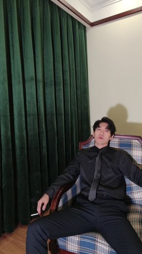 Formal Leather Shoes and Stockings, Smoking, Flirtatious Talk