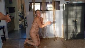 Cutting String and Fucking a Cocksleeve