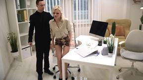 ”HR workmate from Europe Zazie Skymm pissed herself at work & loved it”