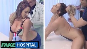 Big Boobs from UK visits a Czech Hospital and Fucks the Doctor -