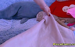 18 Sexy Brunette Teen Hello Sister CAUGHT Masturbating