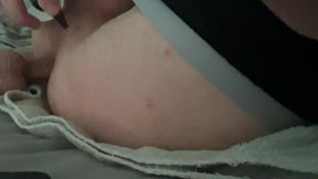 My ass gets taken through by a dildo