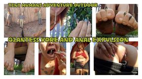 GIANTESS VORE AND ANAL EXPULSION- OUTDOOR