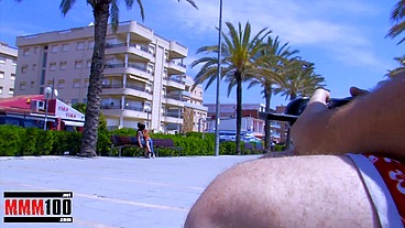 Two hot pussies licking at the beach to attract cocks