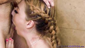 ”Titty babe Megan Winters gets hot facial after sexy massage”