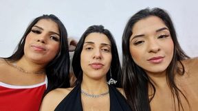 CLIP SPECIAL PROMOTION BLACK FRIDAY : NEW INTENSE KISSING BATTLE BETWEEN PRINCESSES BY ANNY HOUSE, ANA AYUMMI AND YOHANNA CAM FULL HD