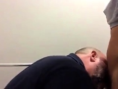 Bear and Twink in a Bathroom Stall