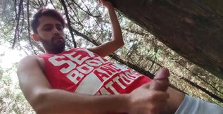 Jerking off in the woods was such an intense experience
