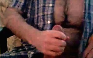 Bear Daddy Jerks Off, Shoots a Big Load