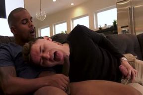 Milky twink Has A Kick On His XXL Cocked darksome Veteran